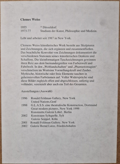 Clemens Weiss - Aquarell-Tusche