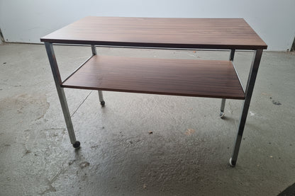 Servierwagen Barwagen im Mid-Century-Stil - Chrom