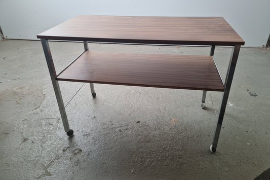 Servierwagen Barwagen im Mid-Century-Stil - Chrom