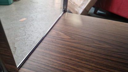 Servierwagen Barwagen im Mid-Century-Stil - Chrom