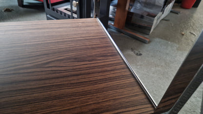 Servierwagen Barwagen im Mid-Century-Stil - Chrom