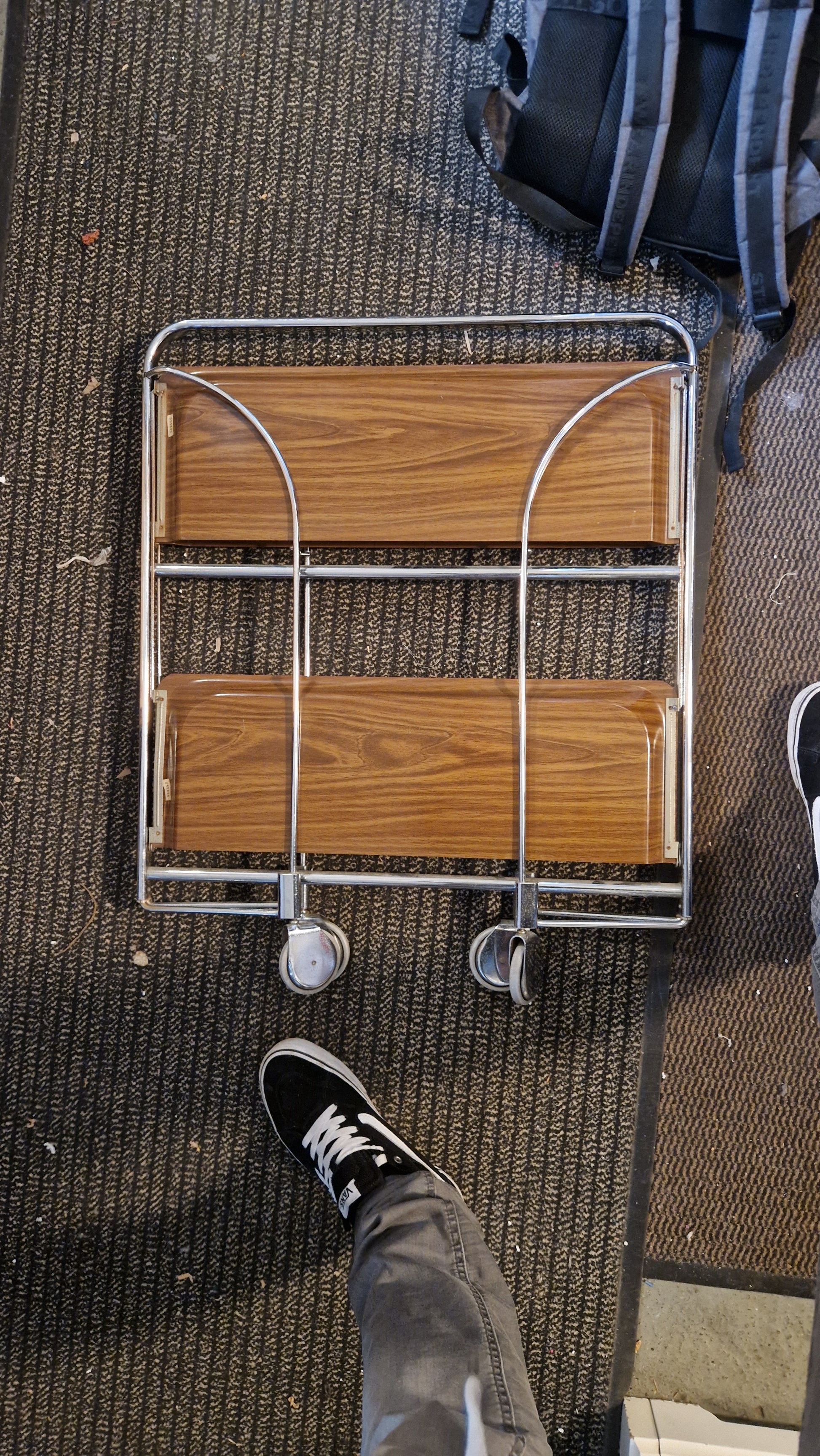 Bremshey &amp; Co - Vintage Servierwagen - Dinett - Metall, Gerlinol (Holz) - Artikelbild von Fummel & Gedöns Secondhand-Store