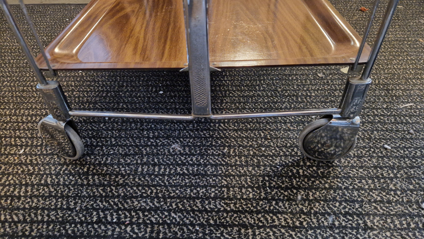Bremshey & Co - Vintage Servierwagen - Dinett - Metall, Gerlinol (Holz)