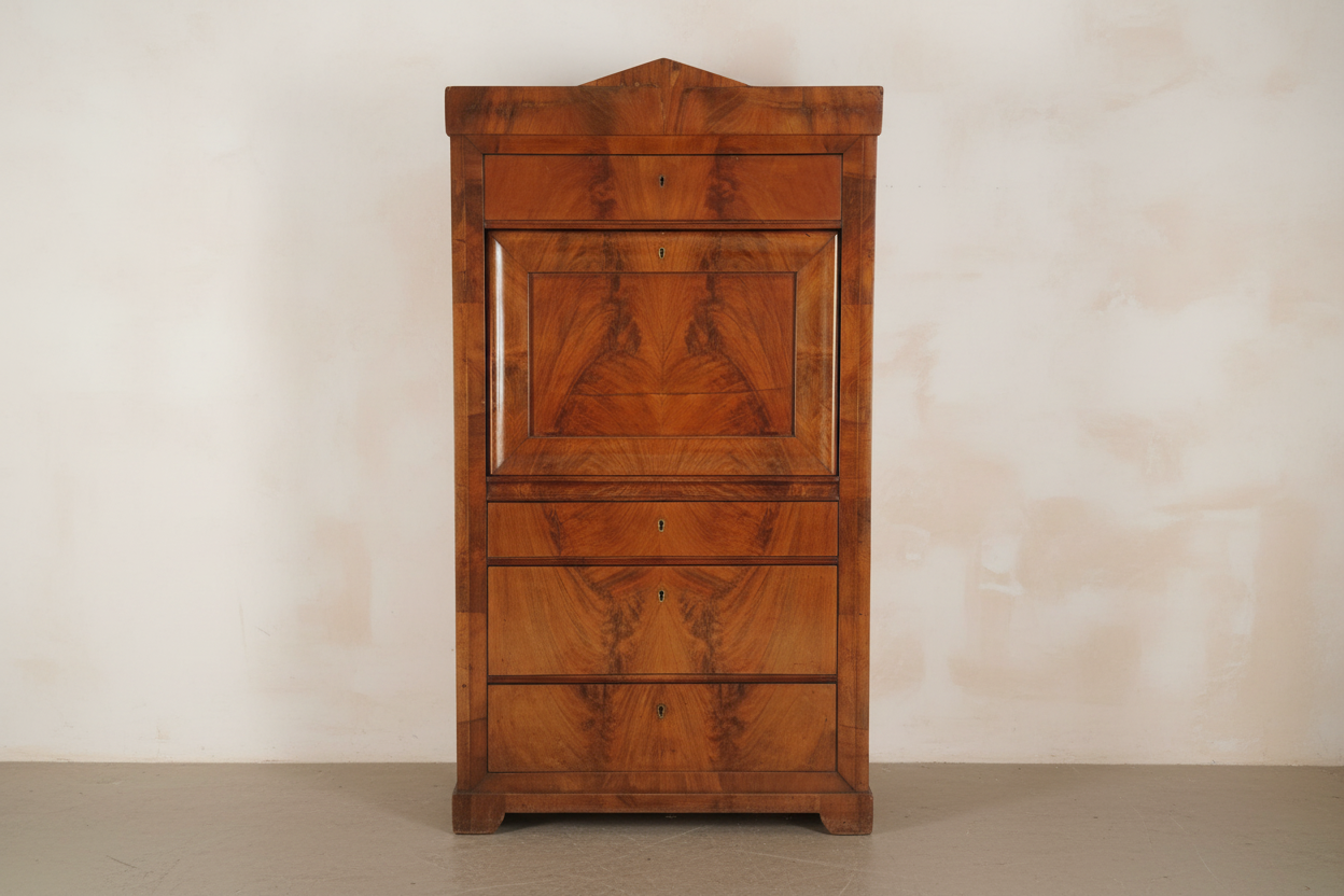 Biedermeier Mahagoni Sekretär / Schreibschrank 19. Jh. - Artikelbild von Fummel & Gedöns Secondhand-Store