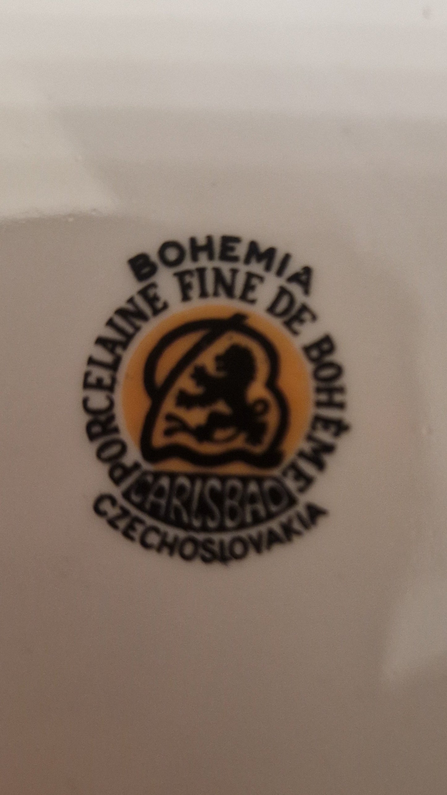 Bohemia Carlsbad Kaffeeservice mit Sunburst-Dekor