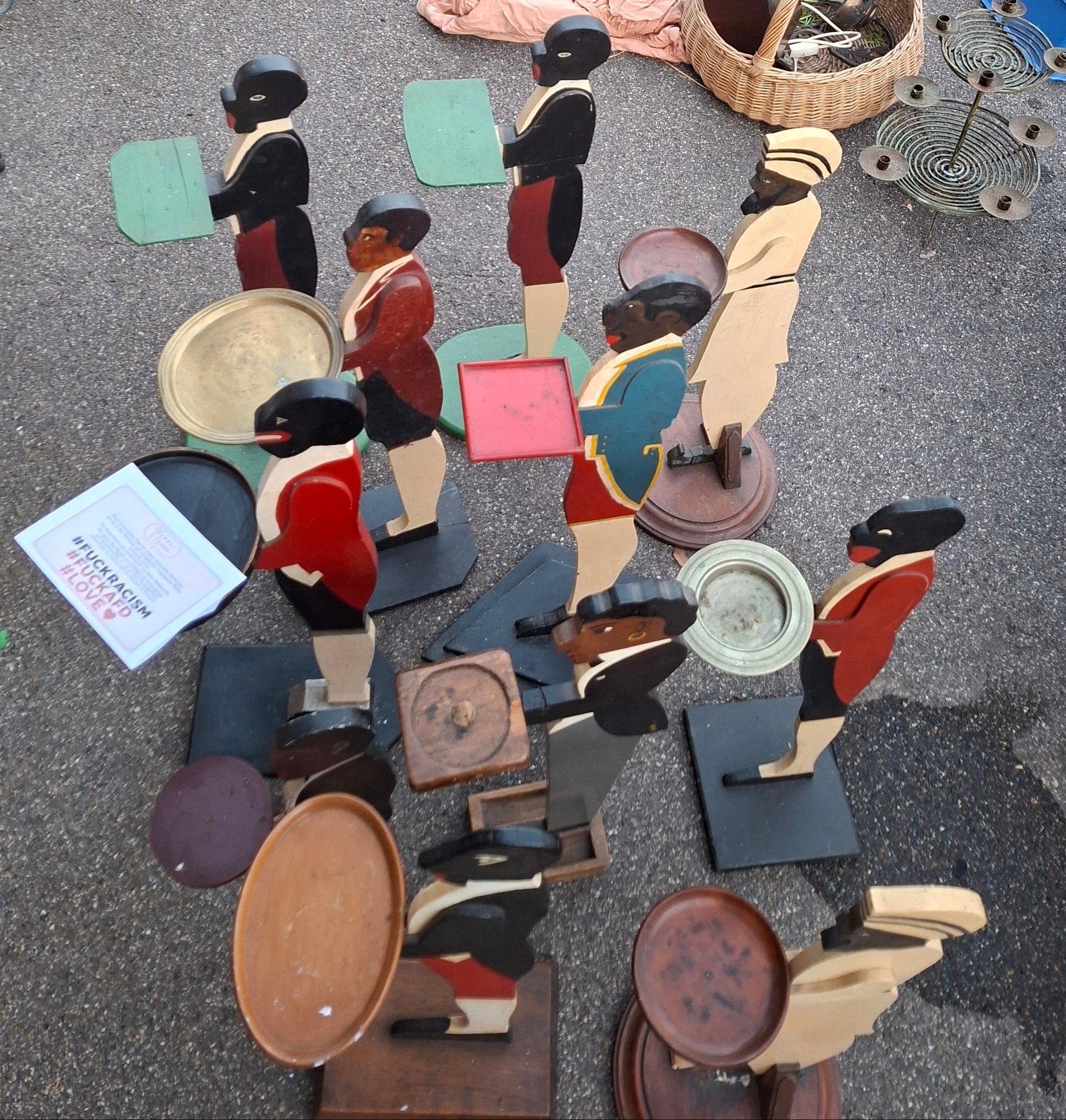 11 historische Dienerfiguren – handbemalte Deko- &amp; Servierfiguren - Zeitzeugnis - Artikelbild von Fummel & Gedöns Secondhand-Store