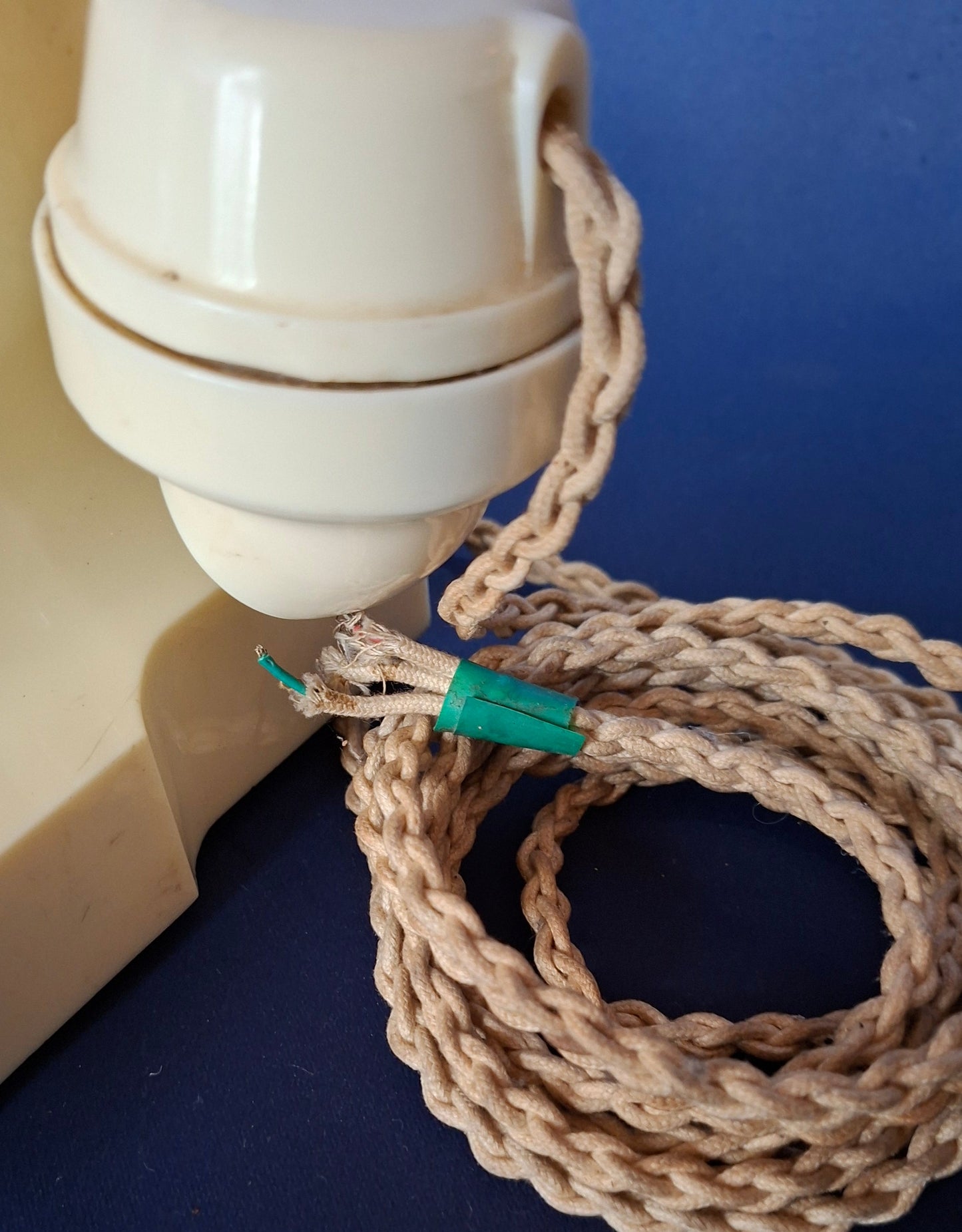 GPO Telephone No. 314 Mark 2A – Ivory – England 1954 – 3-Tasten Wählscheibentelefon