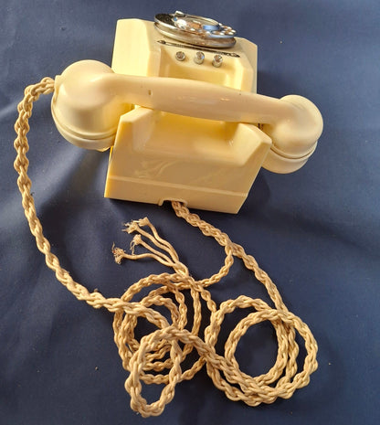GPO Telephone No. 328L – Ivory – England 1961 – Bell On/Off Wählscheibentelefon