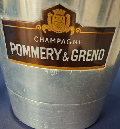 Vintage Pommery & Greno Champagnerkühler – Aluminium, ca. 1970er Jahre