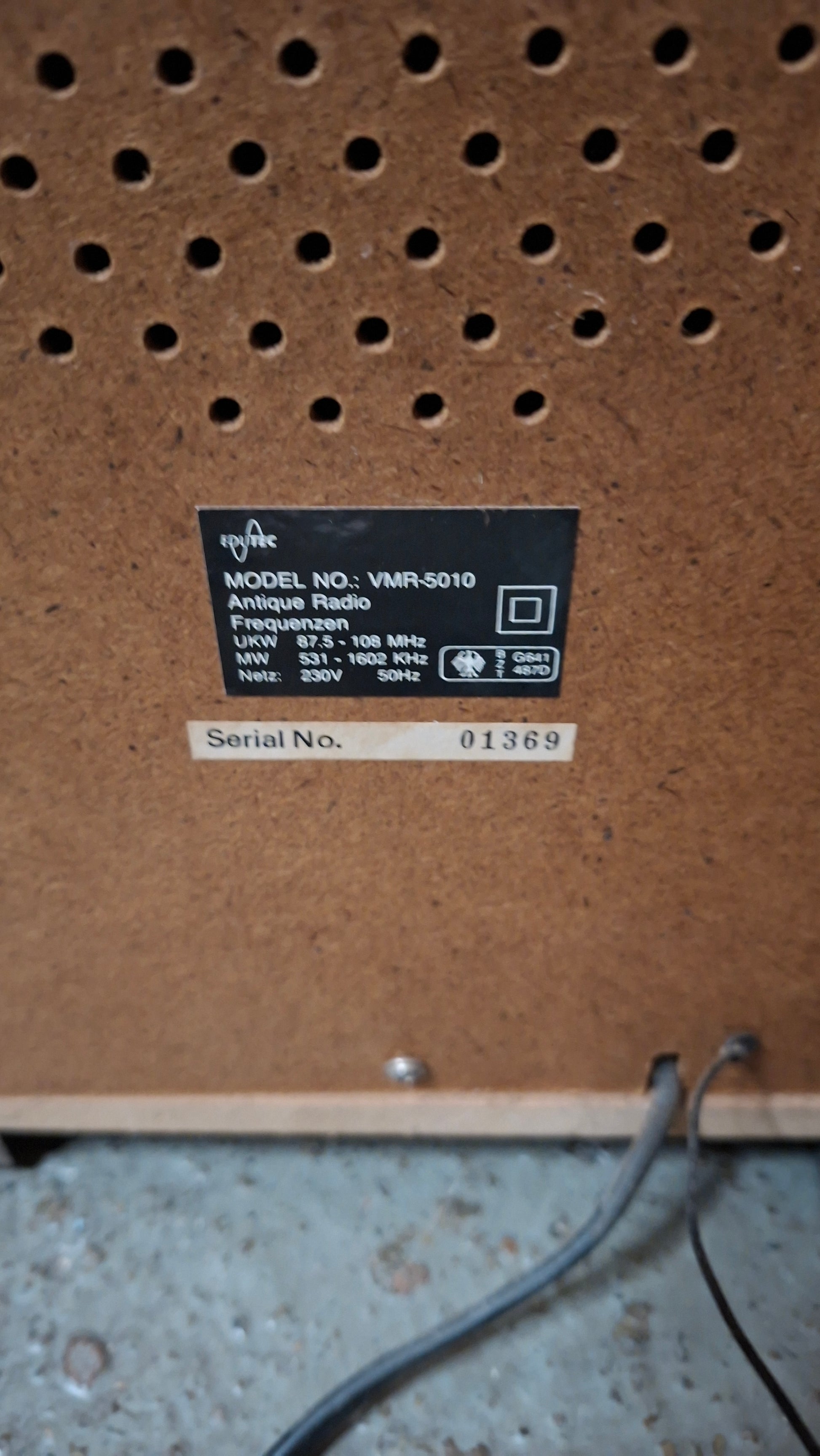 EDUTEC VMB-5010 Nostalgieradio – Retro-Radio im Art-Déco-Stil - Artikelbild von Fummel & Gedöns Secondhand-Store