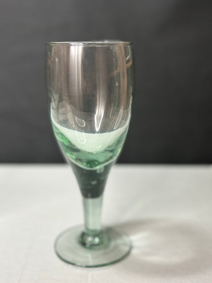 6 antike Biergläser – schweres dickwandiges Glas – 23,5 cm