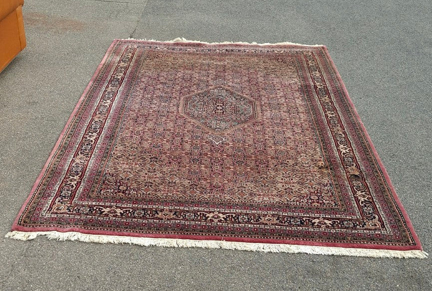 Handgeknüpfter Indo-Bidjar Orientteppich 205 × 307 cm – B.I.T.-Siegel &amp; Kaufbeleg 8.000 DM - Artikelbild von Fummel & Gedöns Secondhand-Store