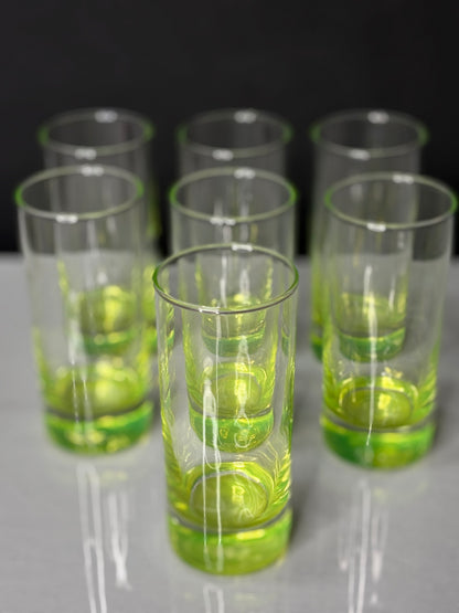 7er-Set Uranglas Trinkgläser Grün – Produktfoto 1