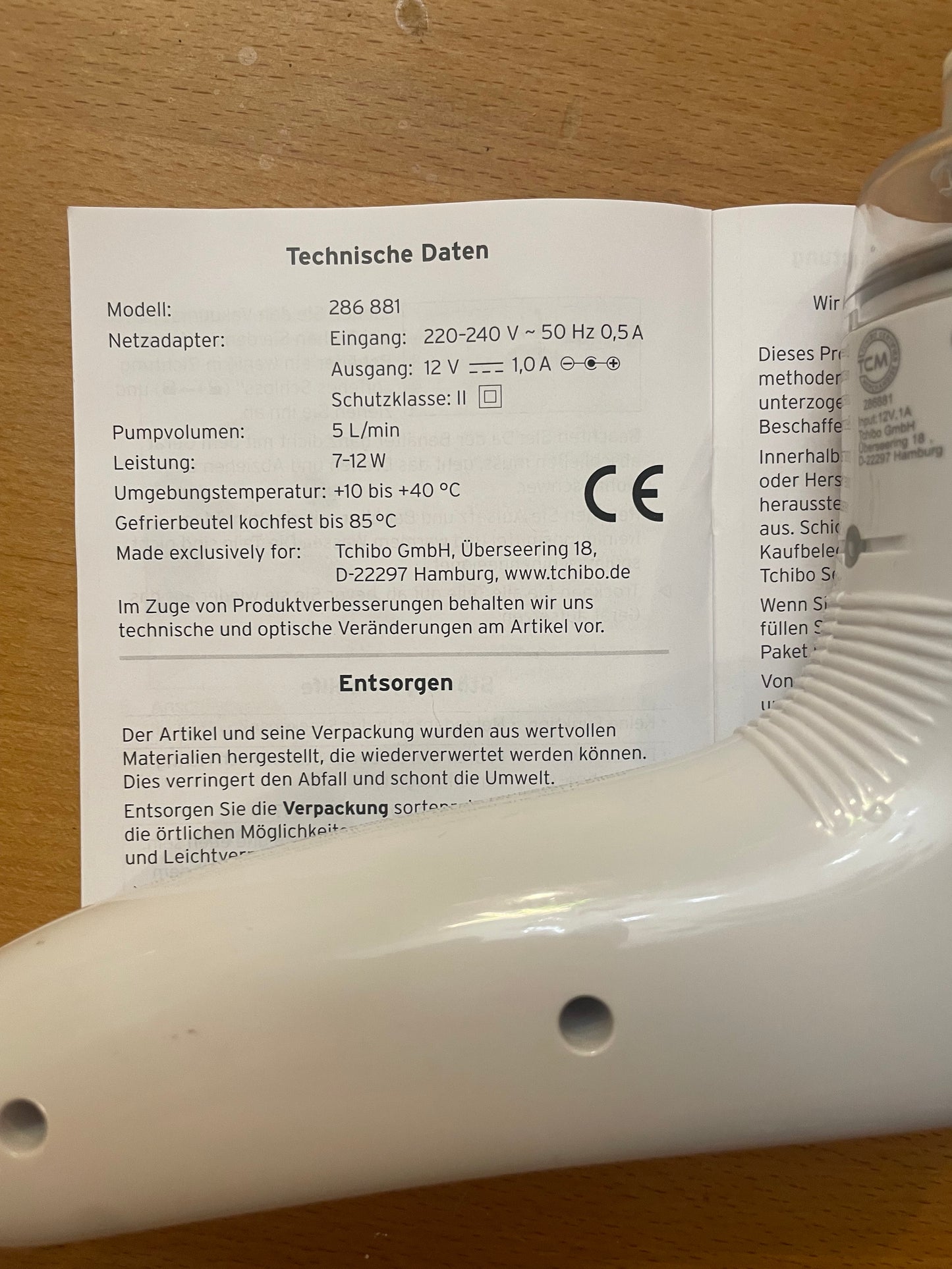 Hand-Vakuumierer von TCM