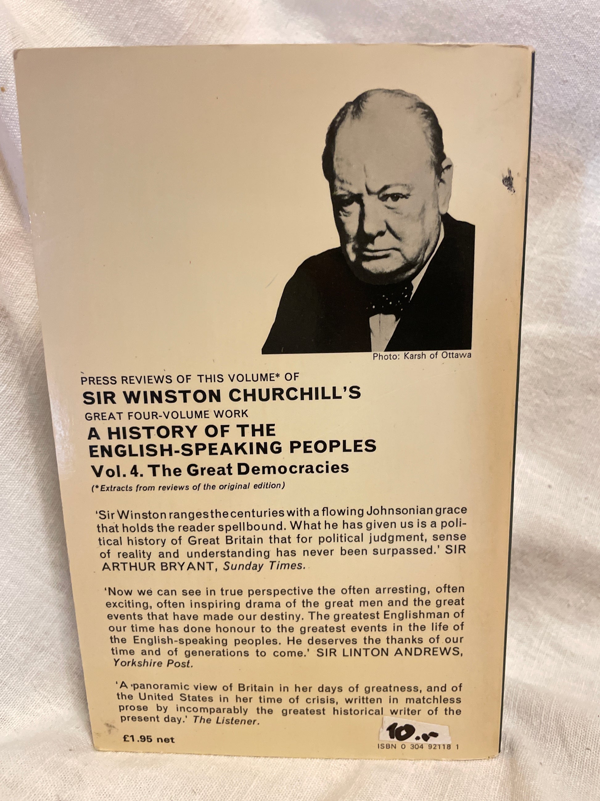 Winston S. Churchill - A history of the english speaking peoples vol. 4  „The Great Democracies“ - Artikelbild von Fummel & Gedöns Secondhand-Store