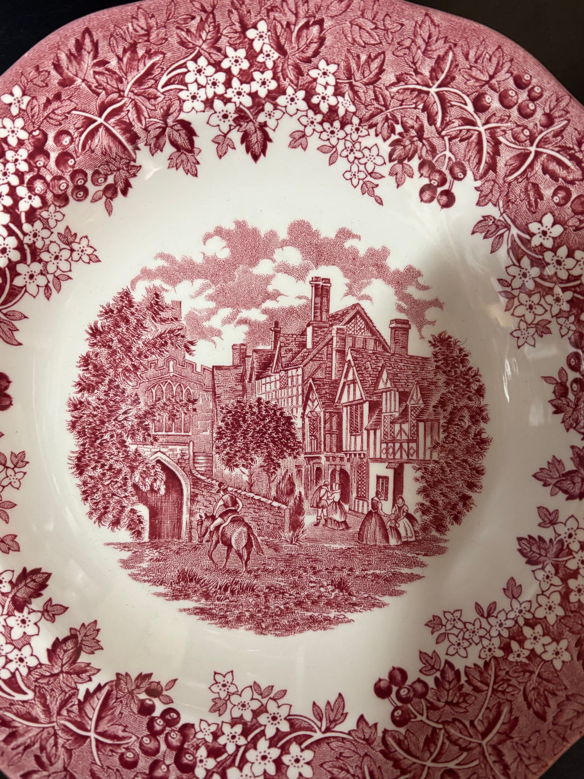J. &amp; G. Meakin Merrie England – 5 Teller West Gate Leicester Hospital Ø 23 cm - Artikelbild von Fummel & Gedöns Secondhand-Store