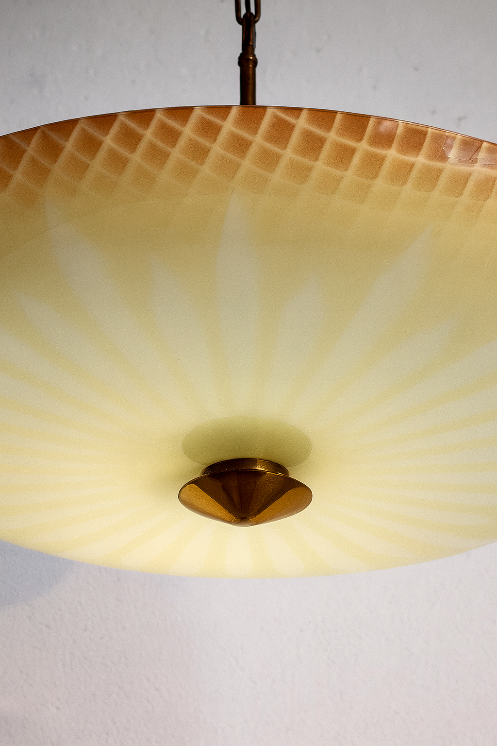 Italienische Mid-Century Deckenleuchte Tellerleuchte - Space Age