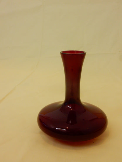 Rote Glasvase