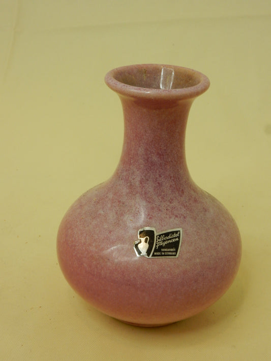 Silberdistel Fayèncen Keramik-Vase