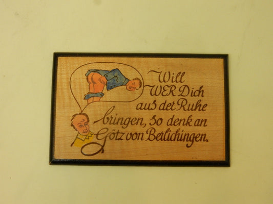 Holz-Schild