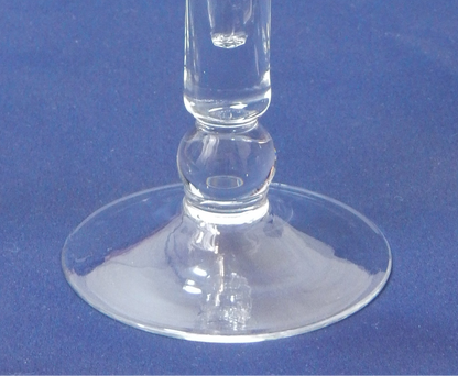 Vintage Kristall Sektgläser mit Spiraloptik & Kugelstiel