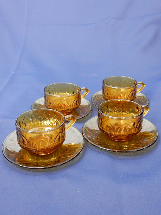 Teeglas-Set braun 8-teilig