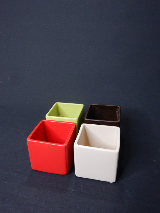 Kleine Vase eckig