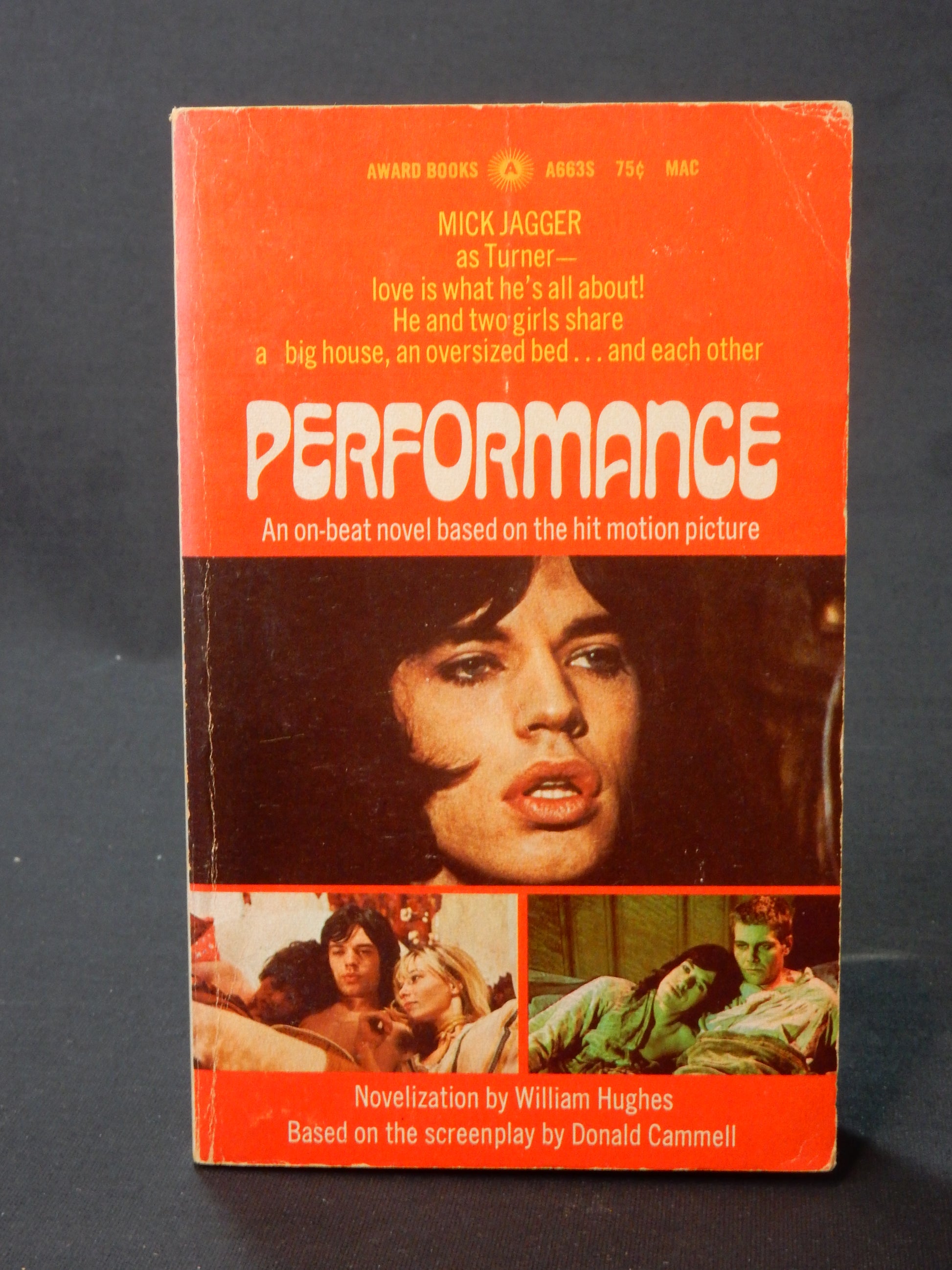 Buch: PERFORMANCE - William Hughes [Based on the film starring Mick Jagger] - Artikelbild von Fummel & Gedöns Secondhand-Store