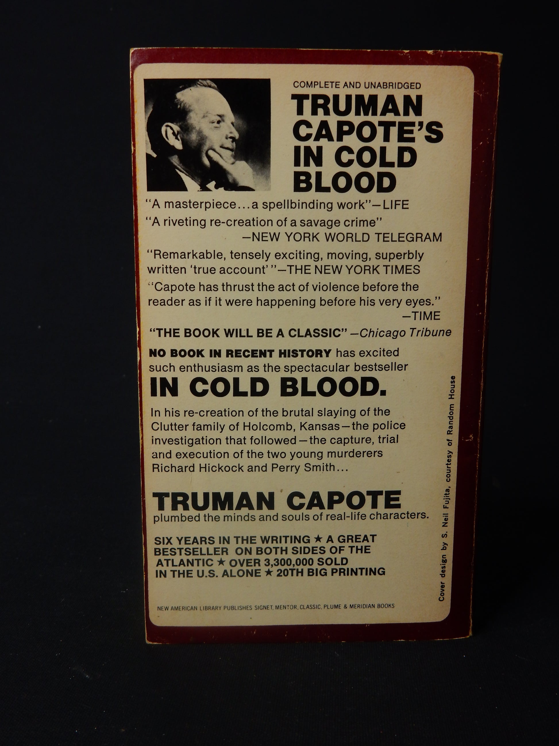 Buch: &quot;In Cold Blood&quot; - Truman Capote - 1965 Signet - Artikelbild von Fummel & Gedöns Secondhand-Store