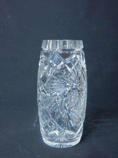 Elegante Bleikristallvase – Handgeschliffen, klassisches Schliffdesign