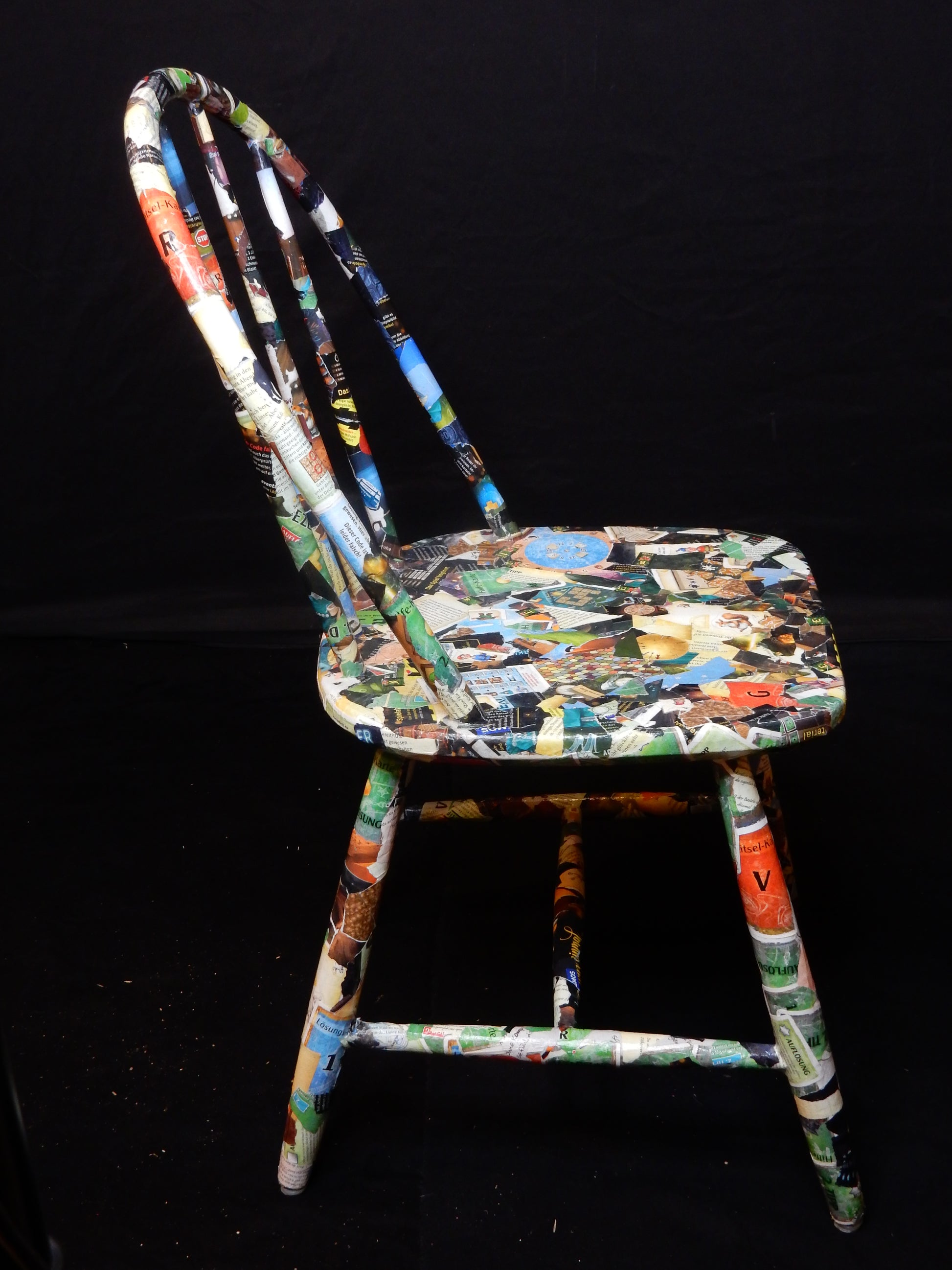 Design-Stuhl &quot;Rätselheft Zwei&quot; - Artikelbild von Fummel & Gedöns Secondhand-Store