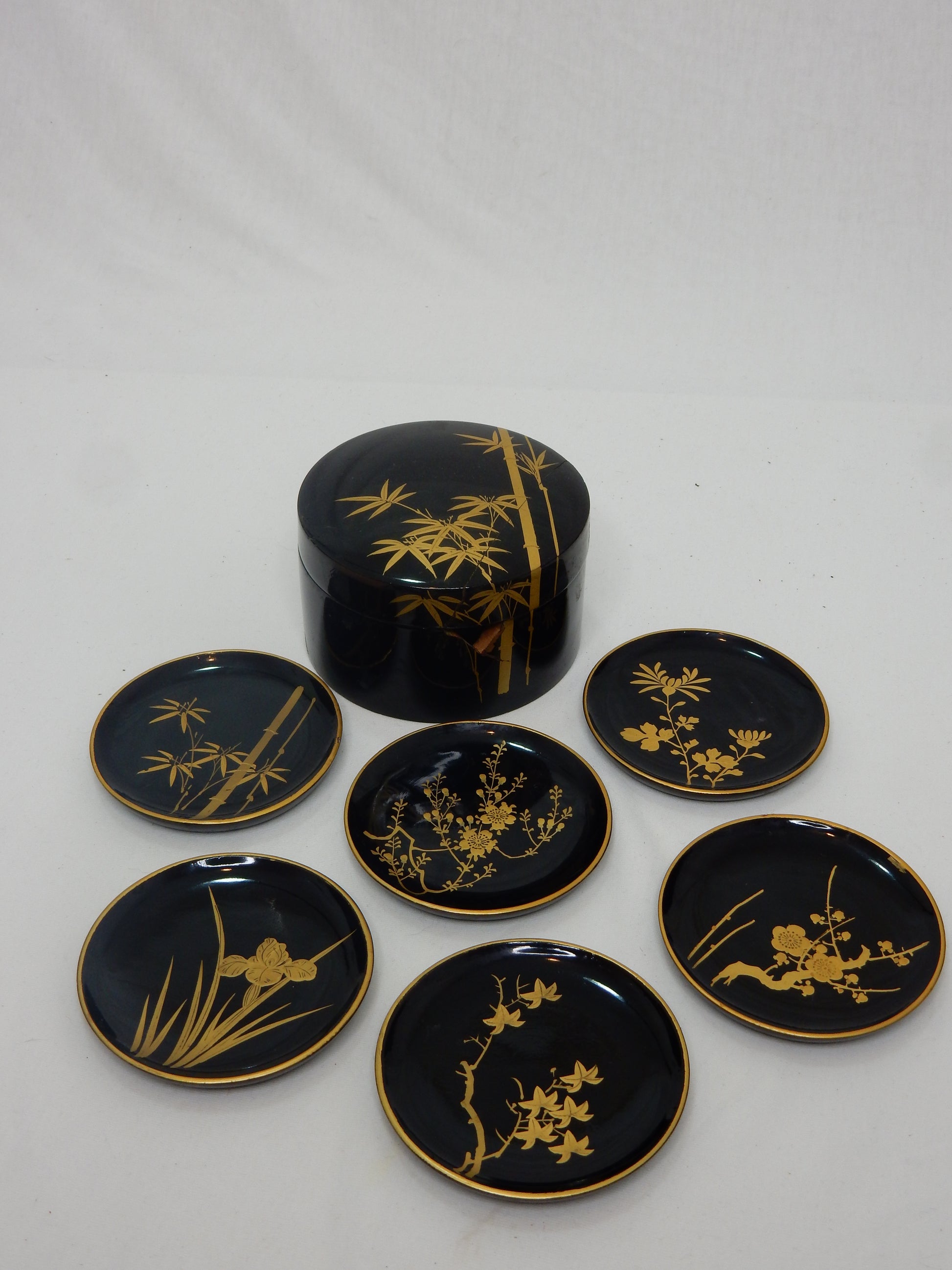 Japanisches Untersetzer-Set (6-teilig) - Artikelbild von Fummel & Gedöns Secondhand-Store