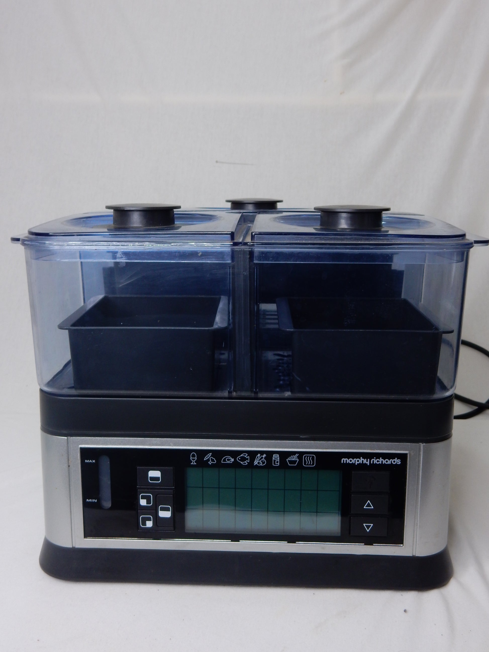 Morphy Richards Intellisteam Dampfgarer – Digital, 3 Zonen - Artikelbild von Fummel & Gedöns Secondhand-Store