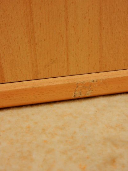 Moderner Garderobenschrank mit Spiegel – Buche Dekor