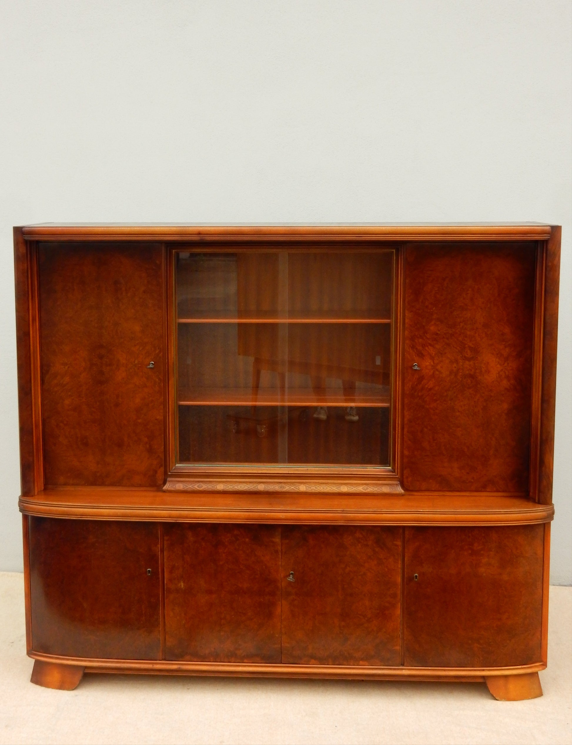 Art-Deco / Mid-Century Anrichte mit Vitrinenaufsatz - Artikelbild von Fummel & Gedöns Secondhand-Store