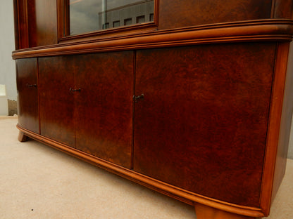 Art-Deco / Mid-Century Anrichte mit Vitrinenaufsatz