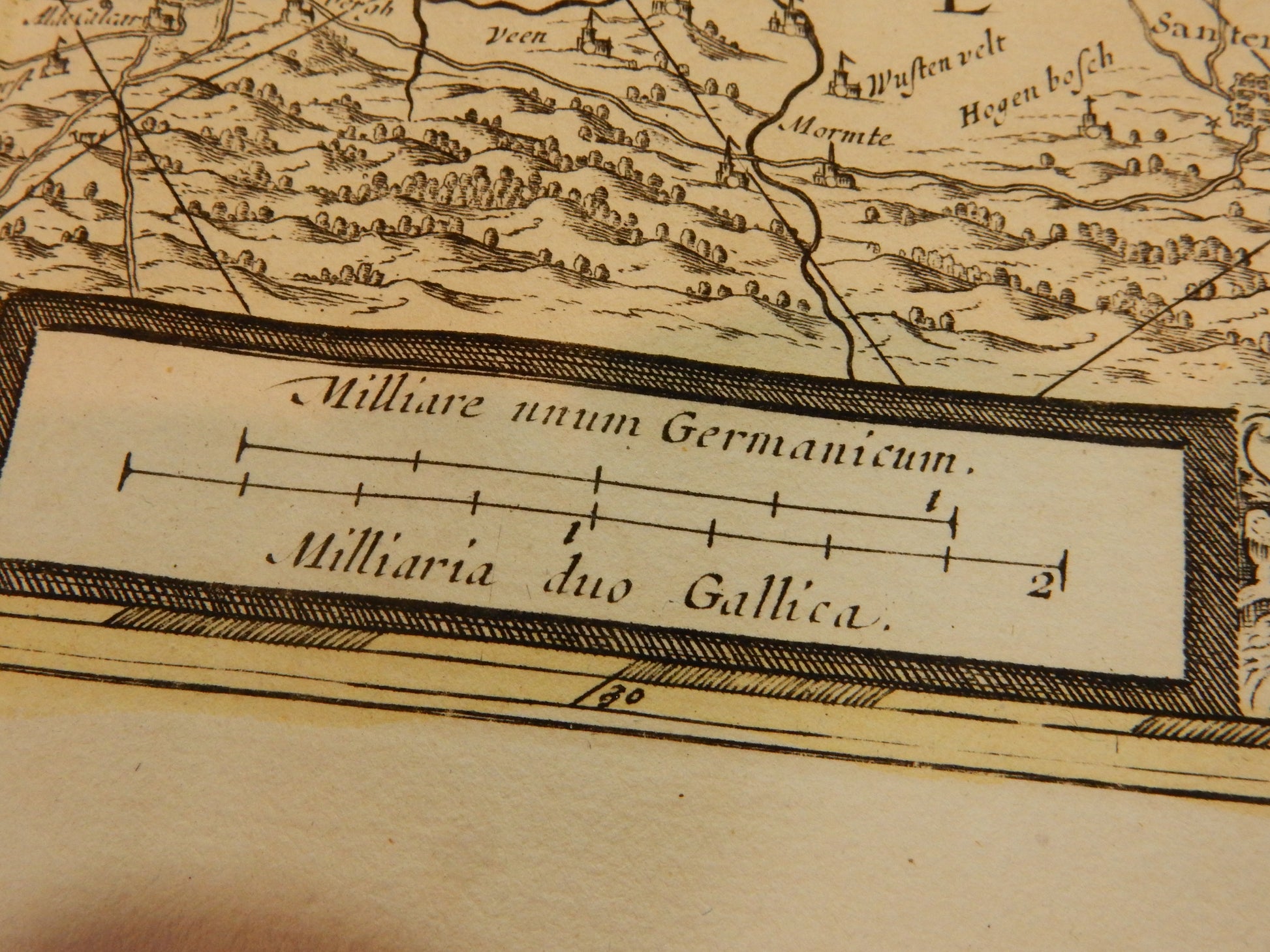 &quot;Descriptio Fluminum Rheni, Vahalis et Mosae&quot; - Kupferstich 17. Jhdt. - Artikelbild von Fummel & Gedöns Secondhand-Store