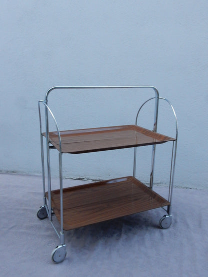 Bremshey & Co - Servierwagen - Dinett - Metall, Gerlinol (Holz)