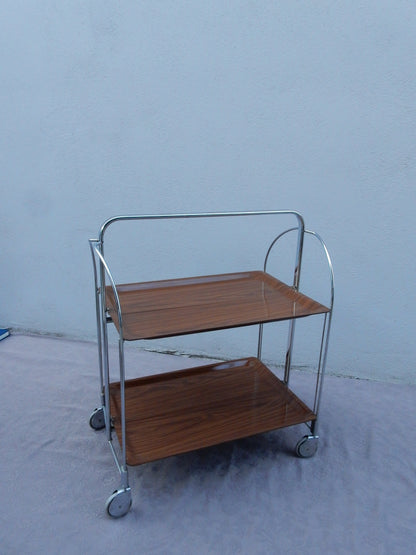 Bremshey & Co - Servierwagen - Dinett - Metall, Gerlinol (Holz)