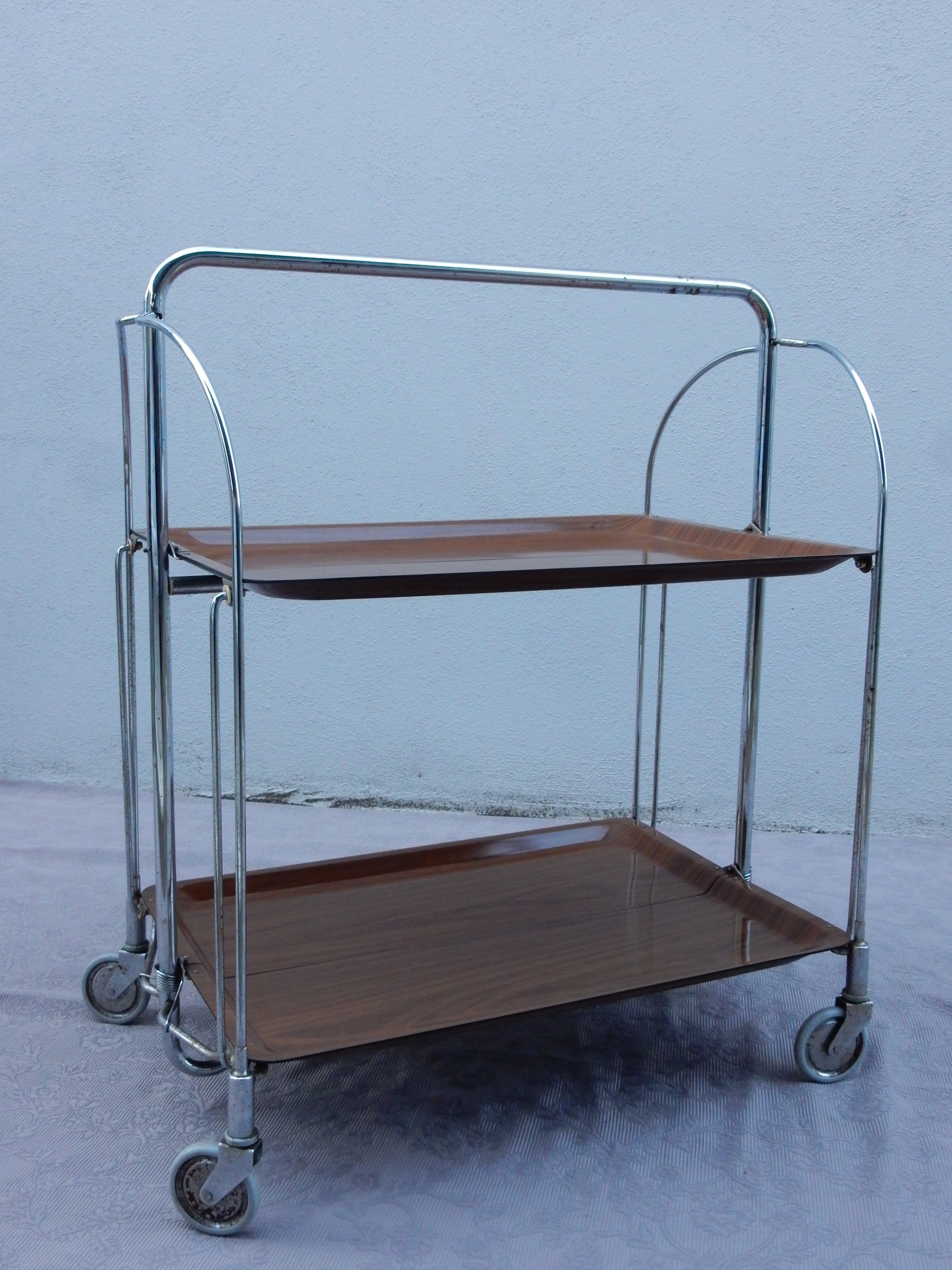 Bremshey &amp; Co - Servierwagen - Dinett - Metall, Gerlinol (Holz) - Artikelbild von Fummel & Gedöns Secondhand-Store