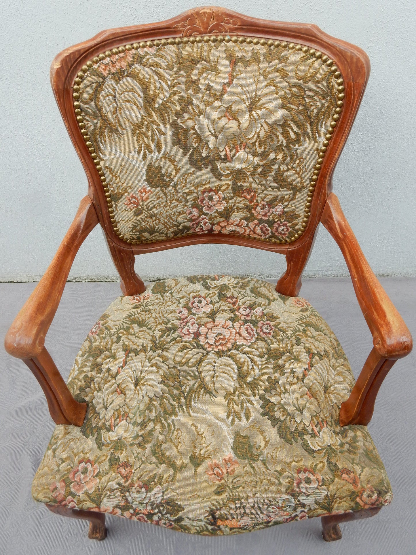 Barock Stuhl mit Armlehnen