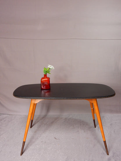 Mid-Century Beistelltisch/Couchtisch - schwarz