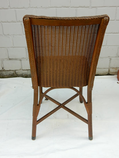 Vintage Korbstuhl Rückansicht