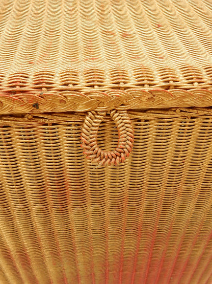 Original Lloyd Loom Wäschekorb – hoch & rechteckig mit Deckel, England