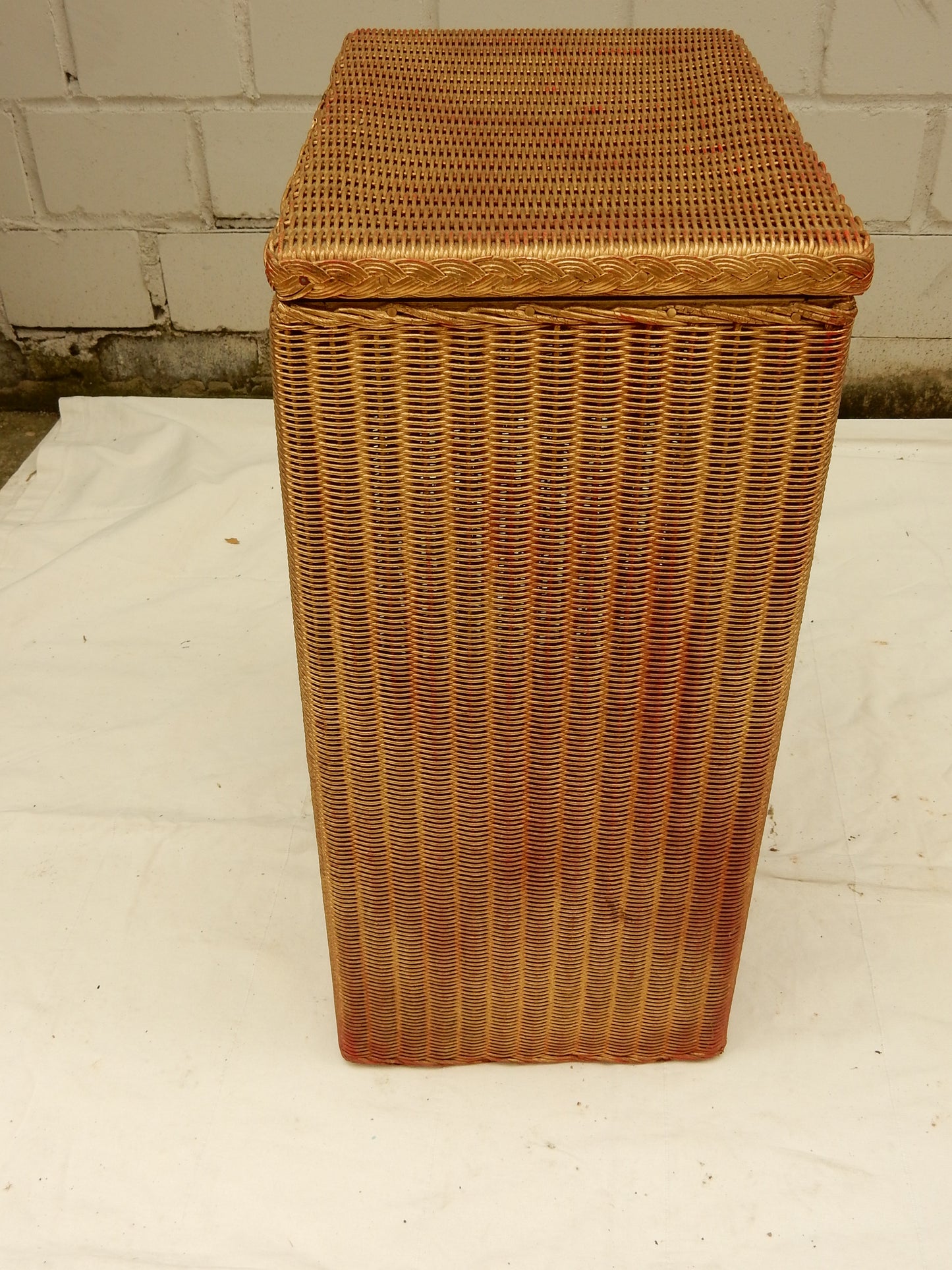 Original Lloyd Loom Wäschekorb – hoch & rechteckig mit Deckel, England