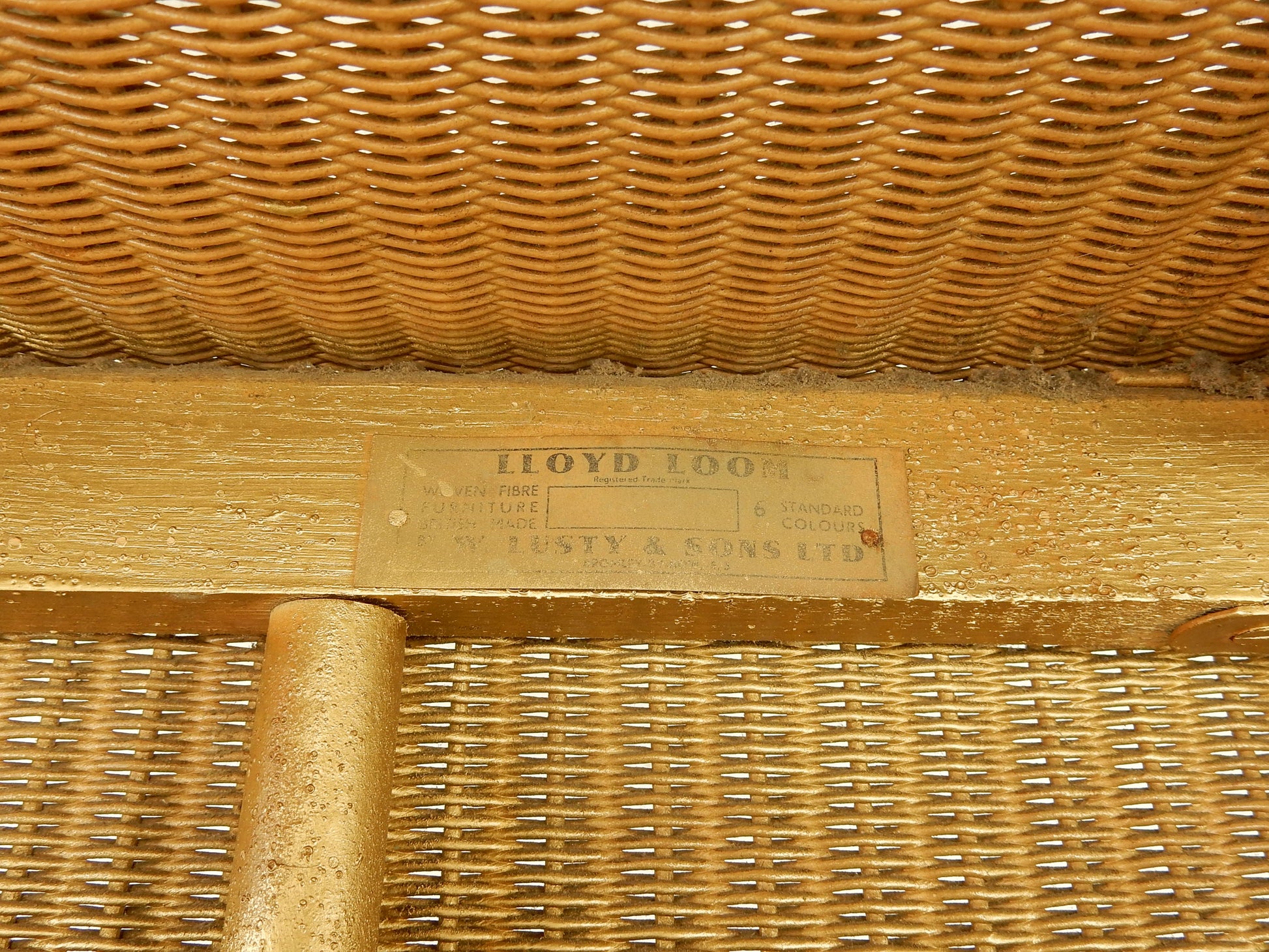Original Lloyd Loom Sessel – W. Lusty &amp; Sons, England, Art Déco - Artikelbild von Fummel & Gedöns Secondhand-Store
