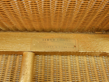 Original Lloyd Loom W. Lusty & Sons Herstelleretikett