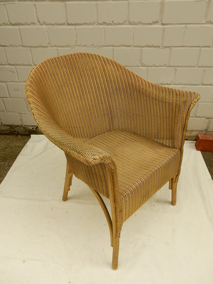 Original Lloyd Loom Sessel – W. Lusty & Sons, England, Art Déco