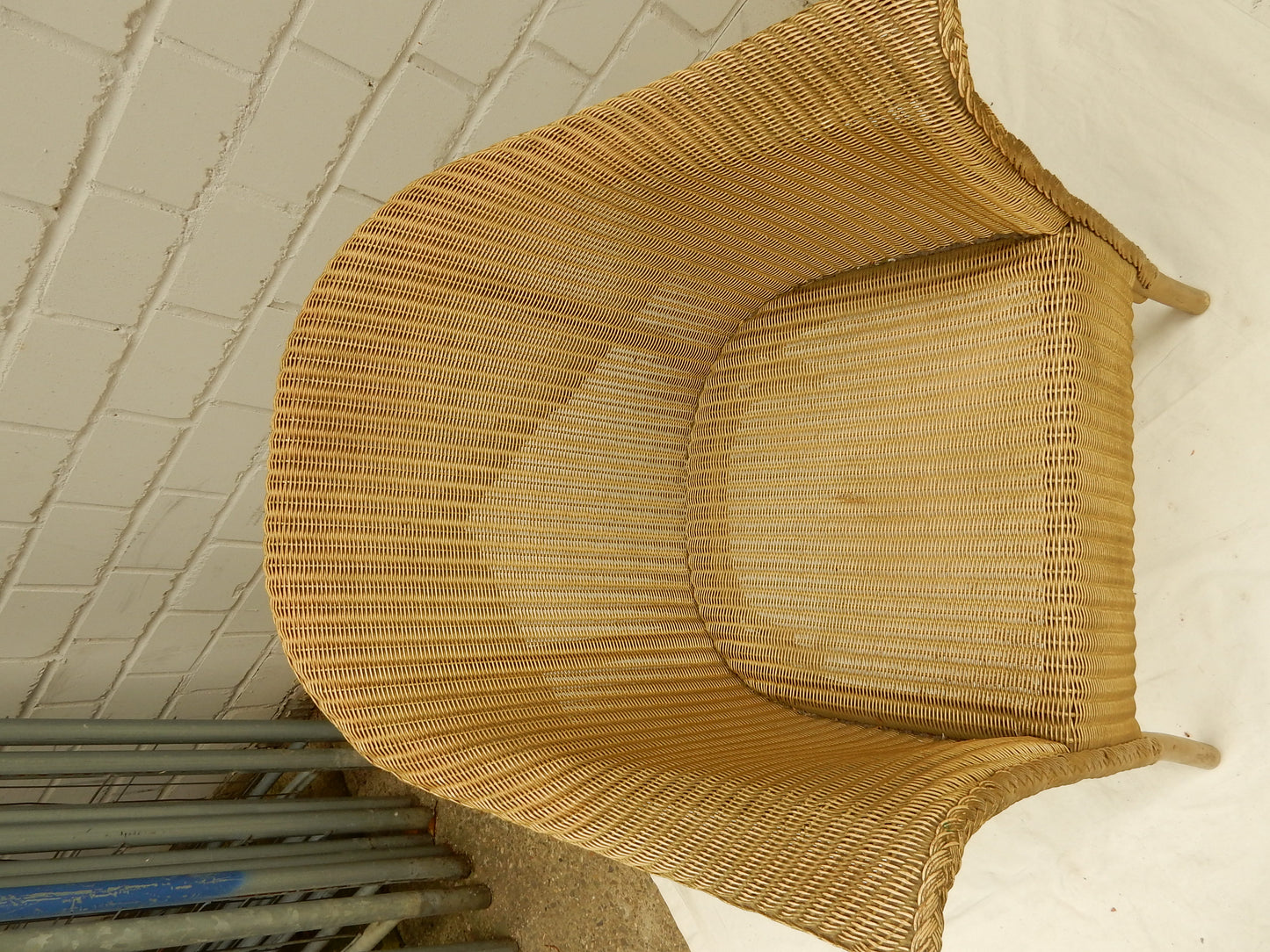 Original Lloyd Loom Sessel – W. Lusty & Sons, England, Art Déco