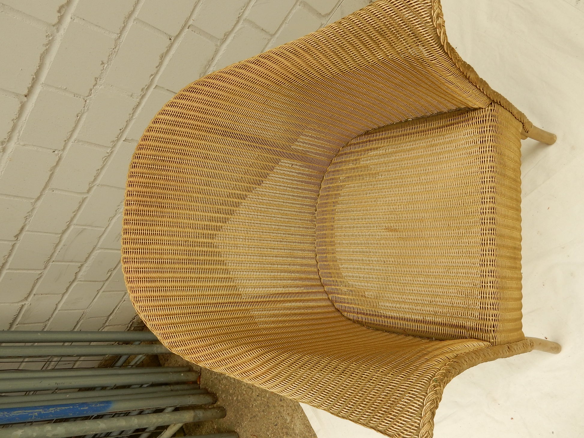 Original Lloyd Loom Sessel – W. Lusty &amp; Sons, England, Art Déco - Artikelbild von Fummel & Gedöns Secondhand-Store